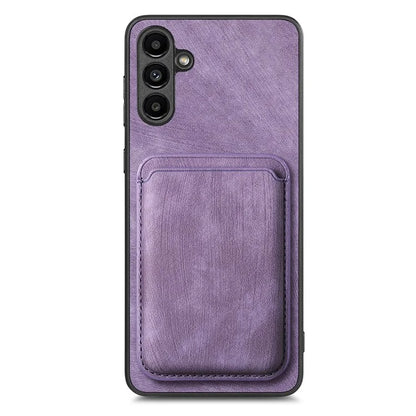 D12 For Samsung Galaxy A24 4G (162.1 x 77.6 x 8.3mm) Case with Card Holder Leather + TPU Vintage Phone Cover