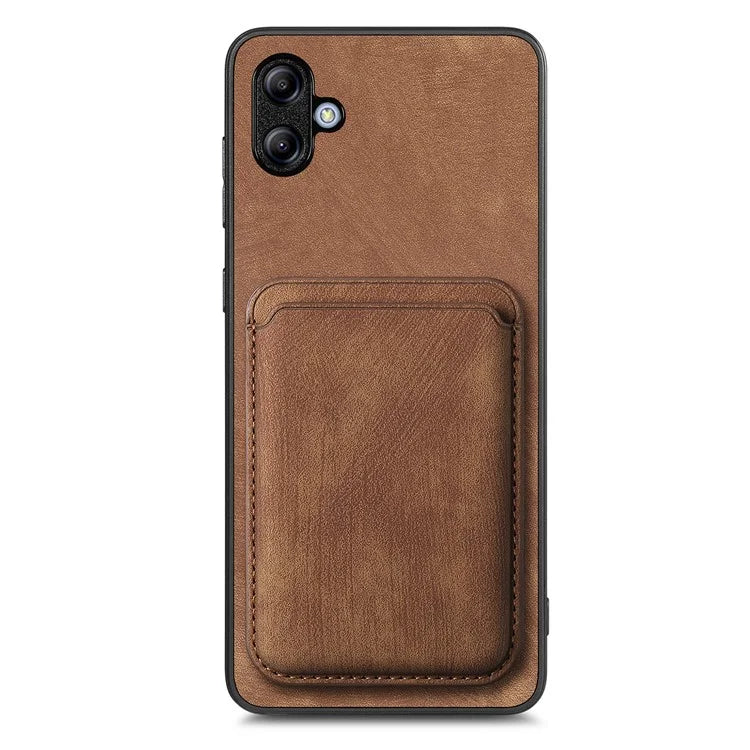 D12 For Samsung Galaxy A05 4G Case Leather + TPU Vintage Phone Cover with Card Holder