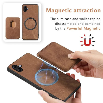 D12 For Samsung Galaxy A05 4G Case Leather + TPU Vintage Phone Cover with Card Holder