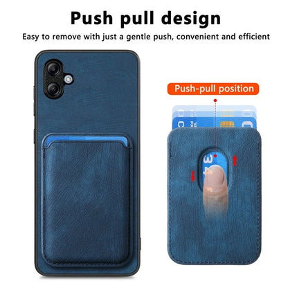 D12 For Samsung Galaxy A05 4G Case Leather + TPU Vintage Phone Cover with Card Holder