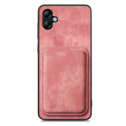 D12 For Samsung Galaxy A05 4G Case Leather + TPU Vintage Phone Cover with Card Holder