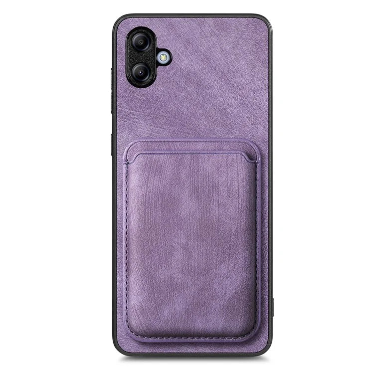 D12 For Samsung Galaxy A05 4G Case Leather + TPU Vintage Phone Cover with Card Holder