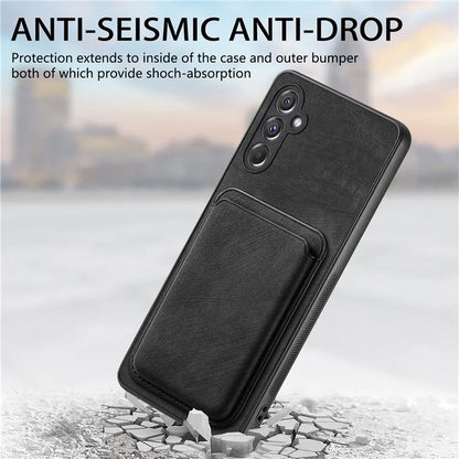 D12 For Samsung Galaxy A14 4G / 5G Case Leather+TPU Magnetic Detachable Phone Cover