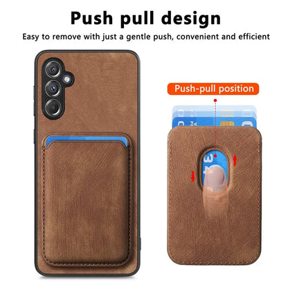 D12 For Samsung Galaxy A14 4G / 5G Case Leather+TPU Magnetic Detachable Phone Cover