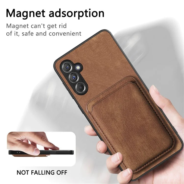 D12 For Samsung Galaxy A14 4G / 5G Case Leather+TPU Magnetic Detachable Phone Cover