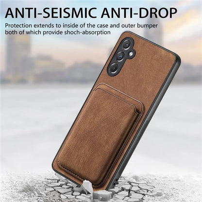 D12 For Samsung Galaxy A14 4G / 5G Case Leather+TPU Magnetic Detachable Phone Cover