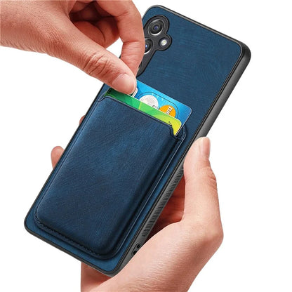 D12 For Samsung Galaxy A14 4G / 5G Case Leather+TPU Magnetic Detachable Phone Cover
