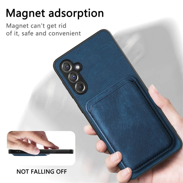 D12 For Samsung Galaxy A14 4G / 5G Case Leather+TPU Magnetic Detachable Phone Cover
