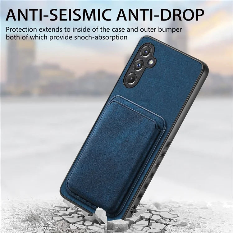 D12 For Samsung Galaxy A14 4G / 5G Case Leather+TPU Magnetic Detachable Phone Cover