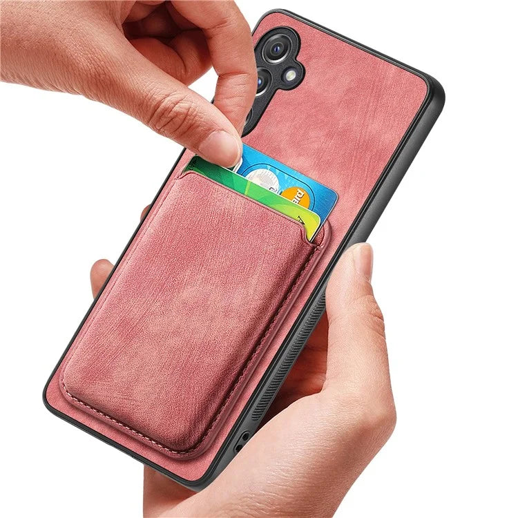 D12 For Samsung Galaxy A14 4G / 5G Case Leather+TPU Magnetic Detachable Phone Cover