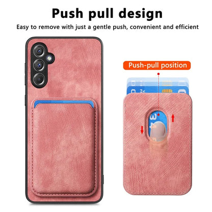 D12 For Samsung Galaxy A14 4G / 5G Case Leather+TPU Magnetic Detachable Phone Cover