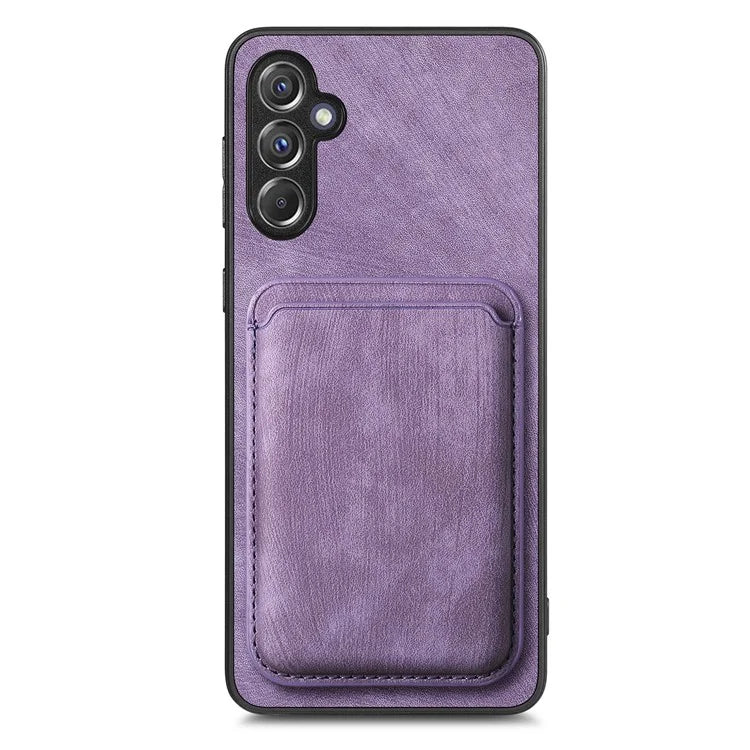 D12 For Samsung Galaxy A14 4G / 5G Case Leather+TPU Magnetic Detachable Phone Cover
