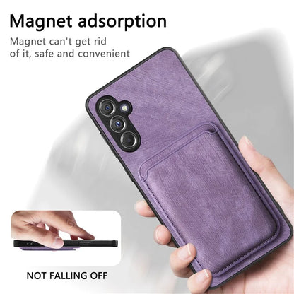 D12 For Samsung Galaxy A14 4G / 5G Case Leather+TPU Magnetic Detachable Phone Cover