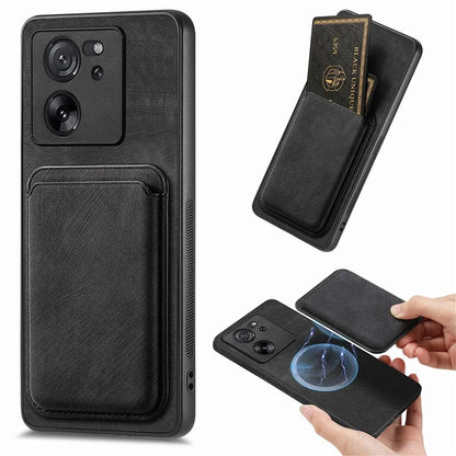 D12 For Xiaomi 13T / 13T Pro / Redmi K60 Ultra Case Magnetic Detachable Retro Leather Back Cover