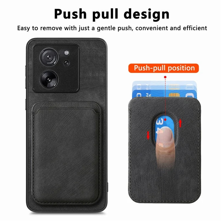 D12 For Xiaomi 13T / 13T Pro / Redmi K60 Ultra Case Magnetic Detachable Retro Leather Back Cover