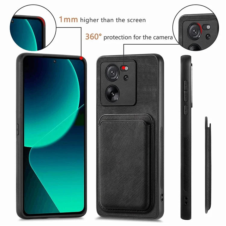 D12 For Xiaomi 13T / 13T Pro / Redmi K60 Ultra Case Magnetic Detachable Retro Leather Back Cover