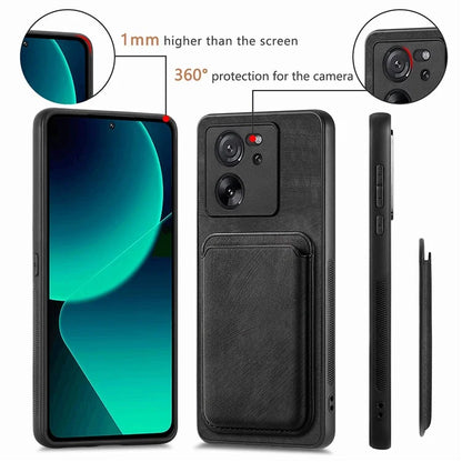 D12 For Xiaomi 13T / 13T Pro / Redmi K60 Ultra Case Magnetic Detachable Retro Leather Back Cover