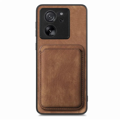 D12 For Xiaomi 13T / 13T Pro / Redmi K60 Ultra Case Magnetic Detachable Retro Leather Back Cover
