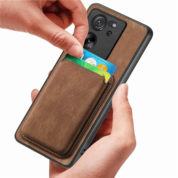 D12 For Xiaomi 13T / 13T Pro / Redmi K60 Ultra Case Magnetic Detachable Retro Leather Back Cover