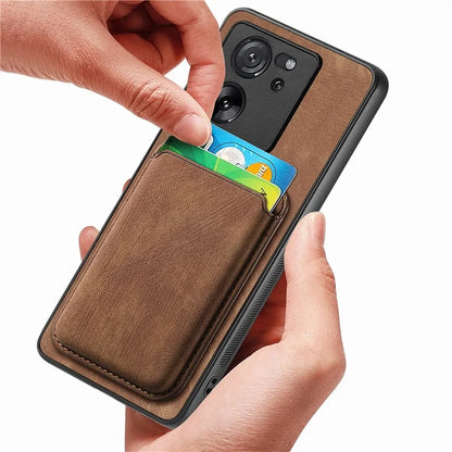 D12 For Xiaomi 13T / 13T Pro / Redmi K60 Ultra Case Magnetic Detachable Retro Leather Back Cover