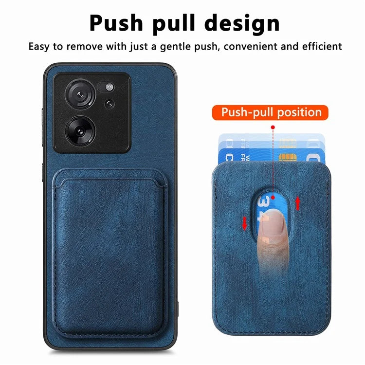 D12 For Xiaomi 13T / 13T Pro / Redmi K60 Ultra Case Magnetic Detachable Retro Leather Back Cover