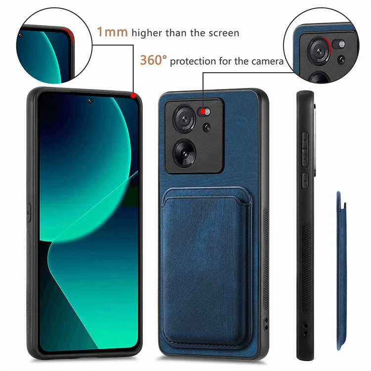D12 For Xiaomi 13T / 13T Pro / Redmi K60 Ultra Case Magnetic Detachable Retro Leather Back Cover