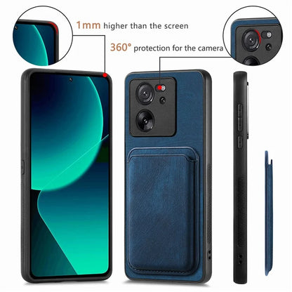 D12 For Xiaomi 13T / 13T Pro / Redmi K60 Ultra Case Magnetic Detachable Retro Leather Back Cover