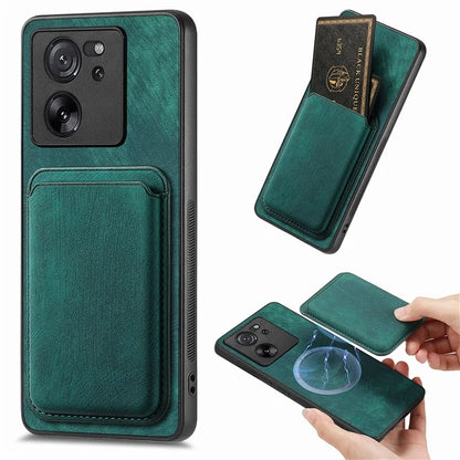 D12 For Xiaomi 13T / 13T Pro / Redmi K60 Ultra Case Magnetic Detachable Retro Leather Back Cover