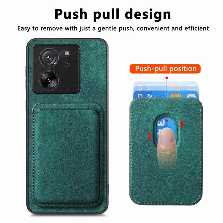 D12 For Xiaomi 13T / 13T Pro / Redmi K60 Ultra Case Magnetic Detachable Retro Leather Back Cover