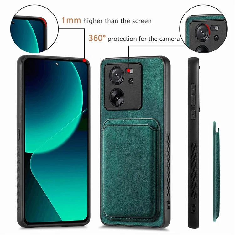 D12 For Xiaomi 13T / 13T Pro / Redmi K60 Ultra Case Magnetic Detachable Retro Leather Back Cover