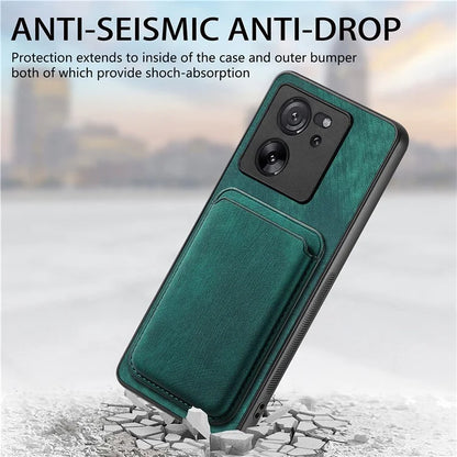 D12 For Xiaomi 13T / 13T Pro / Redmi K60 Ultra Case Magnetic Detachable Retro Leather Back Cover