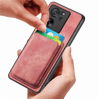 D12 For Xiaomi 13T / 13T Pro / Redmi K60 Ultra Case Magnetic Detachable Retro Leather Back Cover