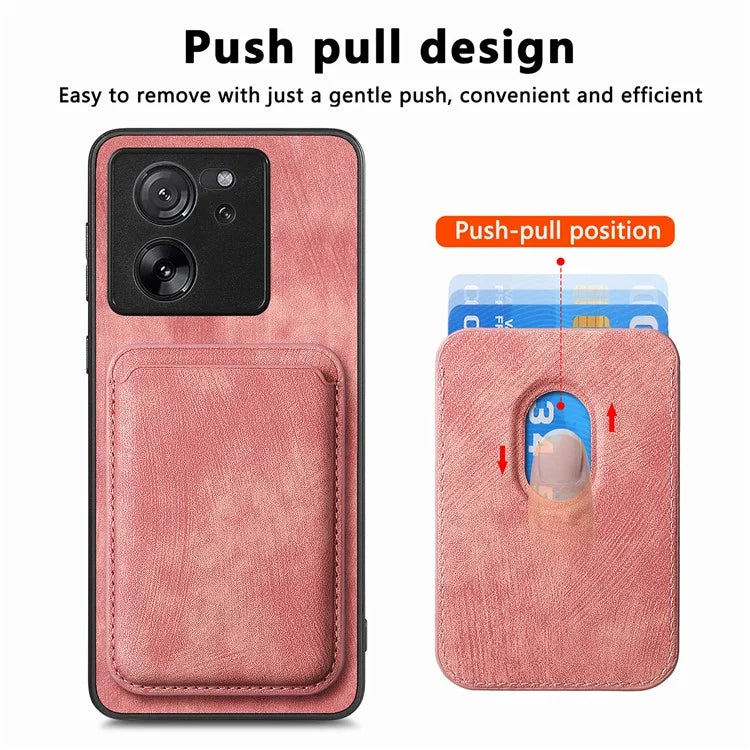 D12 For Xiaomi 13T / 13T Pro / Redmi K60 Ultra Case Magnetic Detachable Retro Leather Back Cover