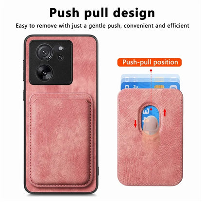 D12 For Xiaomi 13T / 13T Pro / Redmi K60 Ultra Case Magnetic Detachable Retro Leather Back Cover