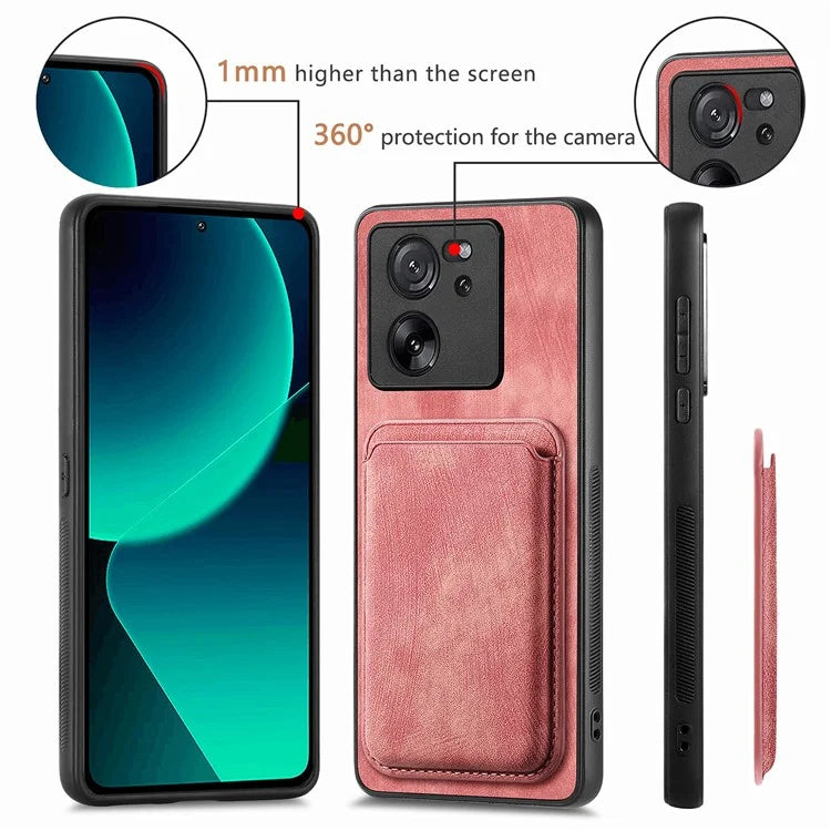 D12 For Xiaomi 13T / 13T Pro / Redmi K60 Ultra Case Magnetic Detachable Retro Leather Back Cover