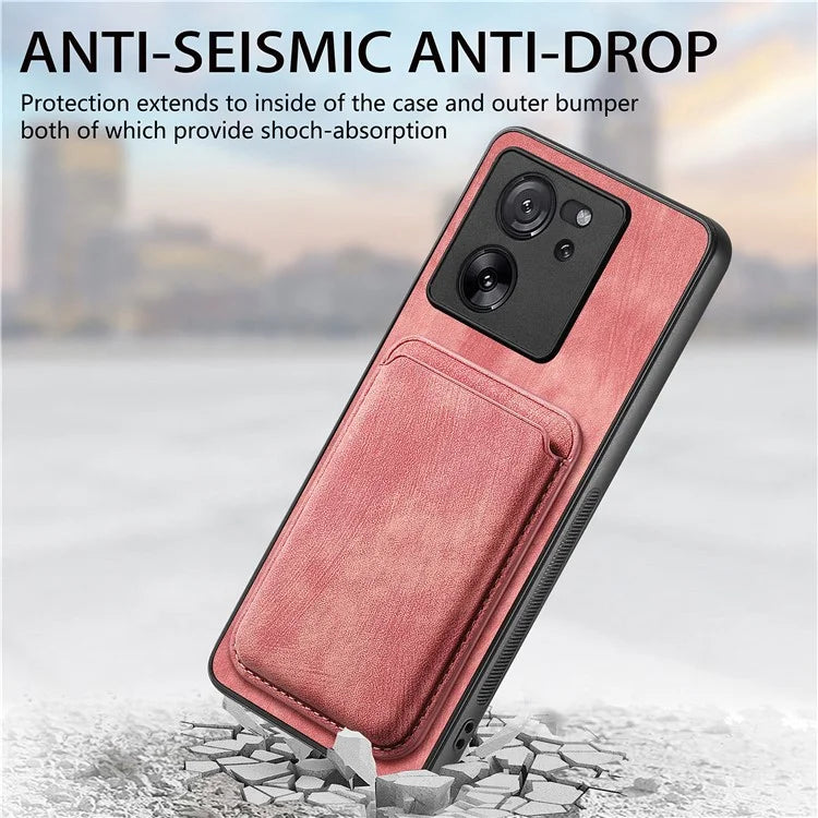 D12 For Xiaomi 13T / 13T Pro / Redmi K60 Ultra Case Magnetic Detachable Retro Leather Back Cover