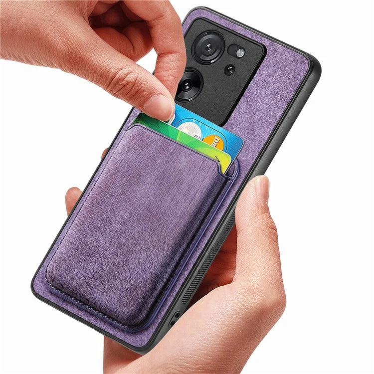 D12 For Xiaomi 13T / 13T Pro / Redmi K60 Ultra Case Magnetic Detachable Retro Leather Back Cover