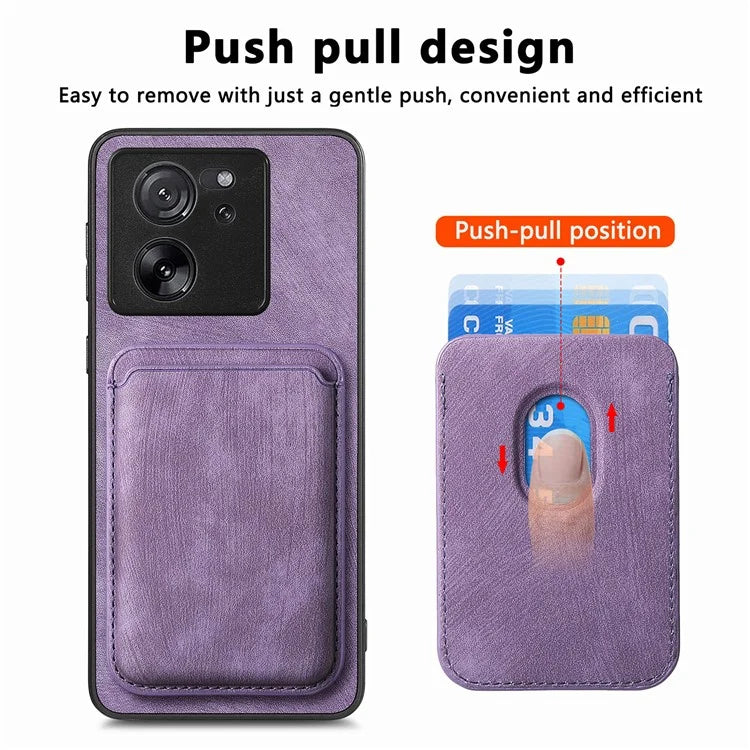 D12 For Xiaomi 13T / 13T Pro / Redmi K60 Ultra Case Magnetic Detachable Retro Leather Back Cover