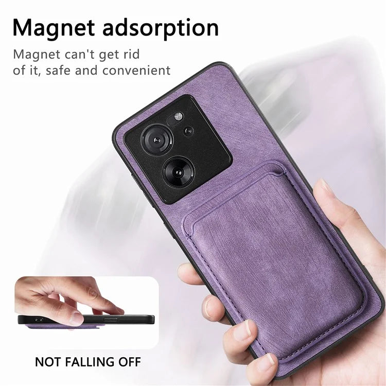 D12 For Xiaomi 13T / 13T Pro / Redmi K60 Ultra Case Magnetic Detachable Retro Leather Back Cover
