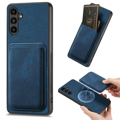 D12 For Samsung Galaxy A25 5G (Global) (161.0 x 76.5 x 8.3mm) Case Retro Leather+TPU 2 in 1 Card Slot Phone Cover