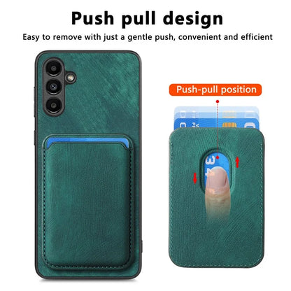 D12 For Samsung Galaxy A25 5G (Global) (161.0 x 76.5 x 8.3mm) Case Retro Leather+TPU 2 in 1 Card Slot Phone Cover