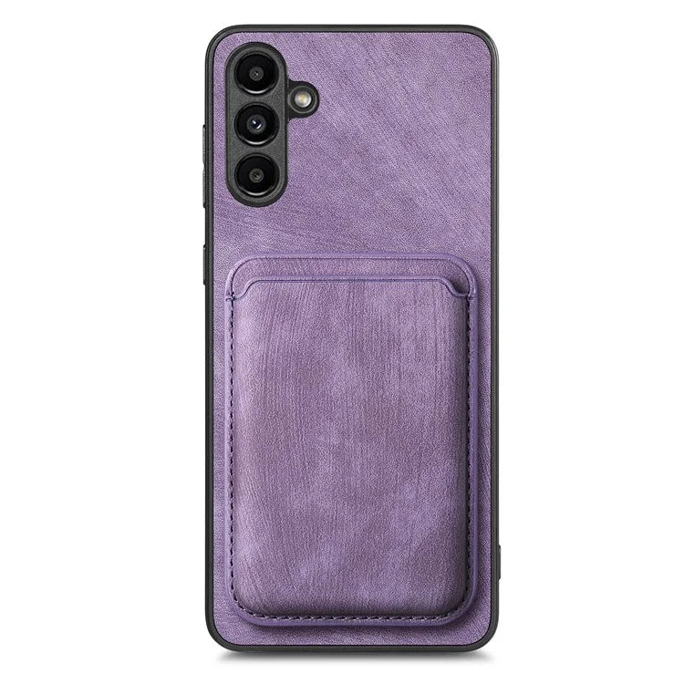 D12 For Samsung Galaxy A25 5G (Global) (161.0 x 76.5 x 8.3mm) Case Retro Leather+TPU 2 in 1 Card Slot Phone Cover