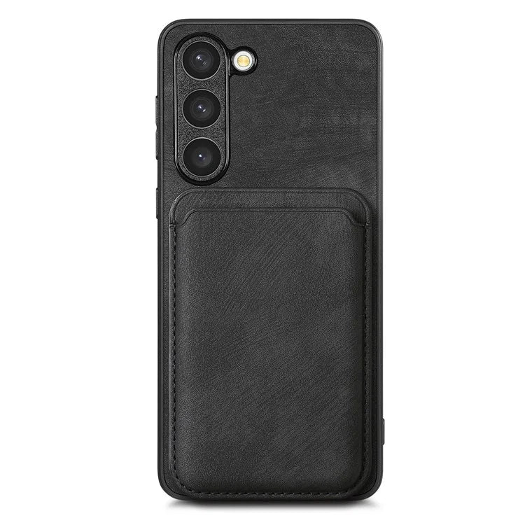 D12 For Samsung Galaxy S23 Case Magnetic Detachable Card Slots PU Leather Phone Cover