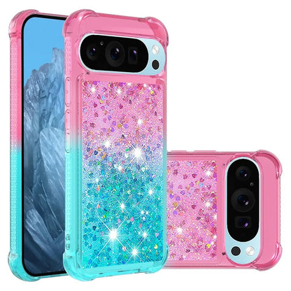 YB Quicksand Series-3 for Google Pixel 9 Pro Case Anti-drop Quicksand TPU Phone Cover