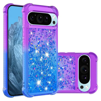 YB Quicksand Series-3 for Google Pixel 9 Pro Case Anti-drop Quicksand TPU Phone Cover