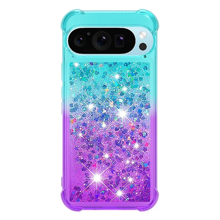 YB Quicksand Series-3 for Google Pixel 9 Pro Case Anti-drop Quicksand TPU Phone Cover