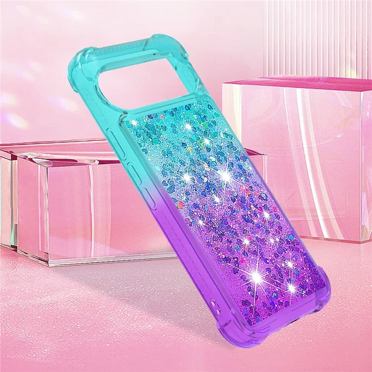 YB Quicksand Series-3 for Google Pixel 9 Pro Case Anti-drop Quicksand TPU Phone Cover
