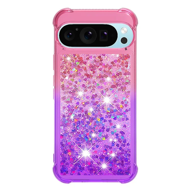YB Quicksand Series-3 for Google Pixel 9 Pro Case Anti-drop Quicksand TPU Phone Cover