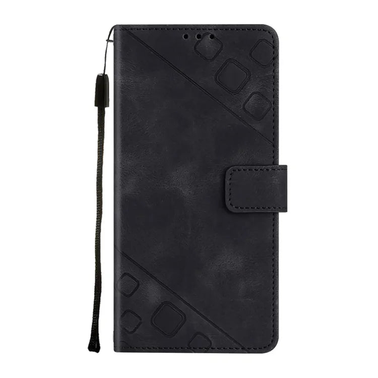PT005 YB Imprinting Series-6 For Google Pixel 9 Pro Leather Case Wallet Card Slots Phone Cover