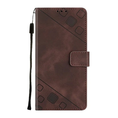 PT005 YB Imprinting Series-6 For Google Pixel 9 Pro Leather Case Wallet Card Slots Phone Cover